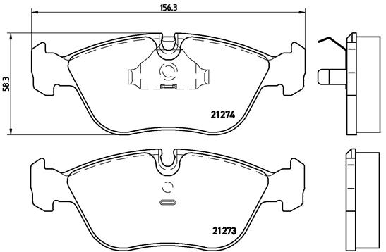 A.B.S. P 86 013 BREMBO Bremsbelagsatz, Scheibenbremse
